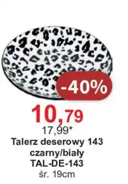 Meble Bodzio Talerz deserowy 143 czarny/biały oferta