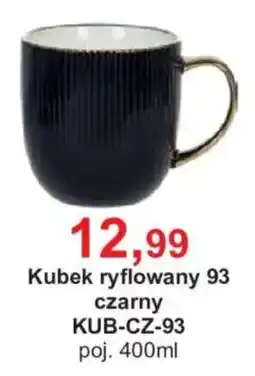 Meble Bodzio Kubek ryflowany 93 czarny oferta