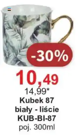 Meble Bodzio Kubek 87 biały - liście oferta