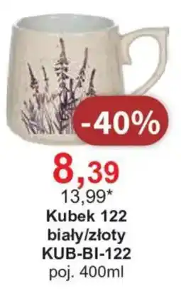 Meble Bodzio Kubek 122 biały/złoty oferta