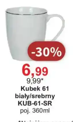Meble Bodzio Kubek 61 biały/srebrny oferta
