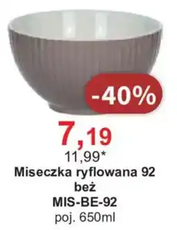Meble Bodzio Miseczka ryflowana 92 bez MIS-BE-92 oferta