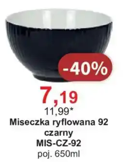 Meble Bodzio Mieszcza ryflowana 92 czarny oferta