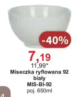 Meble Bodzio Miseczka ryflowana 92 biały oferta