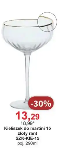 Meble Bodzio Kieliszek do martini 15 złoty rant oferta