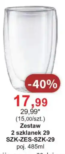 Meble Bodzio Zestaw 2 szklanek 29 oferta
