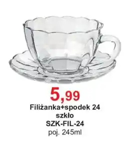 Meble Bodzio Filiżanka+spodek 24 szkło oferta