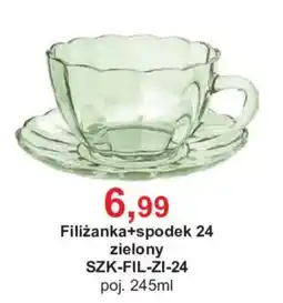 Meble Bodzio Filiżanka+spodek 24 zielony oferta