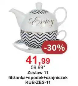 Meble Bodzio Zestaw 11 filiżanka+spodek+czajniczek oferta