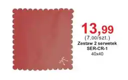 Meble Bodzio Zestaw 2 serwetek SER-CR-1 oferta