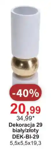 Meble Bodzio Dekoracja 29 biały/złoty oferta