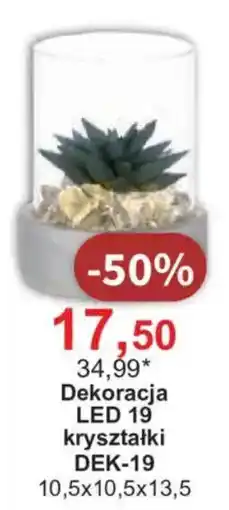 Meble Bodzio Dekoracja LED 19 kryształki oferta