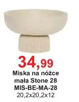 Meble Bodzio Miska na nóżce mała Stone 28 oferta