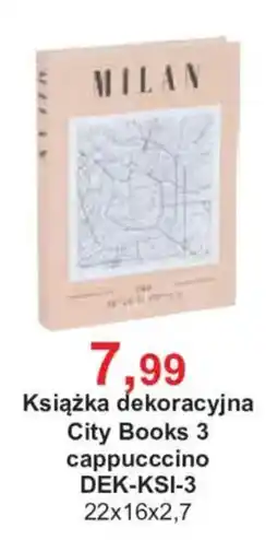 Meble Bodzio Książka dekoracyjna City Books 3 cappuccino oferta