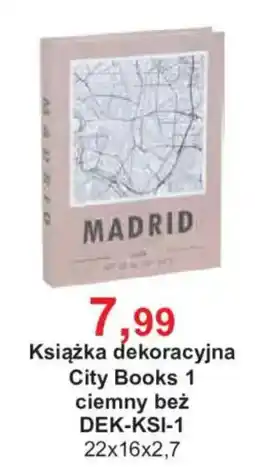 Meble Bodzio Książka dekoracyjna City Books 1 ciemny bez oferta
