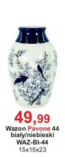 Meble Bodzio Wazon Pavone 44 biały/niebieski oferta