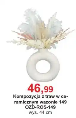 Meble Bodzio Kompozycja z traw w ceramicznym wazonie 149 oferta