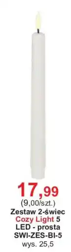 Meble Bodzio Zestaw 2-świec Cozy Light 5 LED - prosta oferta