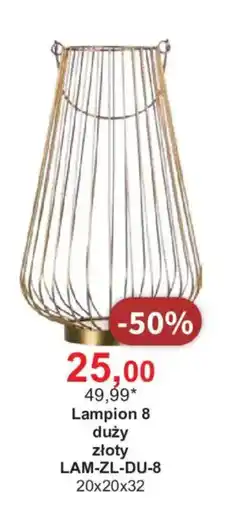 Meble Bodzio Lampion 8 duży złoty oferta