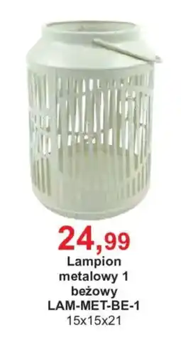 Meble Bodzio Lampion metalowy 1 beżowy oferta