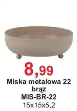 Meble Bodzio Miska metalowa 22 brąz oferta