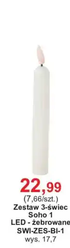 Meble Bodzio Zestaw 3-świec Soho 1 LED - żebrowane oferta