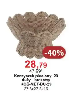 Meble Bodzio Koszyczek pleciony 29 duży - brązowy oferta