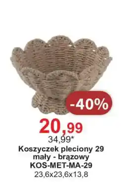 Meble Bodzio Koszyczek pleciony 29 mały - brązowy oferta