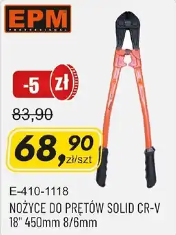 Unimet EPM NOŻYCE DO PRĘTÓW SOLID CR-V oferta