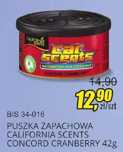 Unimet Puszka Zapachowa California Scents Concord Cranberry oferta