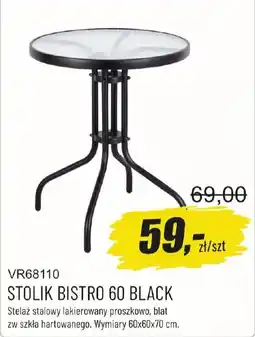 Unimet STOLIK BISTRO 60 BLACK oferta