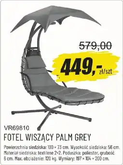 Unimet Fotel Wiszący Palm Grey oferta