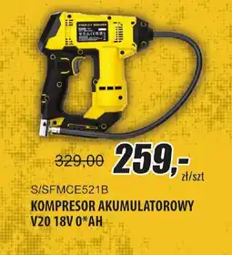 Unimet Stanley Kompresor Akumulatorowy V20 18V 0*AH oferta
