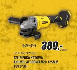 Unimet Stanley Fatmax Szlifierka Kątowa Akumulatorowa V20 125MM 18V 0*AH oferta