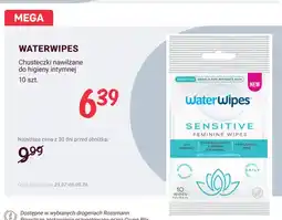 Rossmann Chusteczki nawilżane do higieny intymnej WaterWipes Sensitive oferta