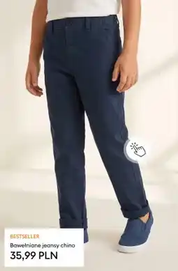 Sinsay Spodnie bawełniane jeansy chino oferta