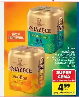 Carrefour Piwo Książęce Tropical IPA 4-pak oferta