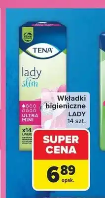 Carrefour Wkładki higieniczne Tena Lady Slim Ultra Mini oferta