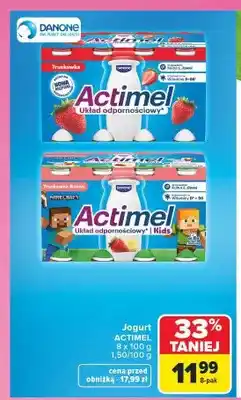 Carrefour Jogurt pitny Actimel truskawkowy oferta