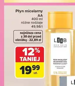 Carrefour Płyn micelarny AA LAAB oferta