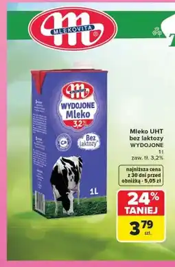 Carrefour Mleko UHT bez laktozy Wydojone 3,2% oferta