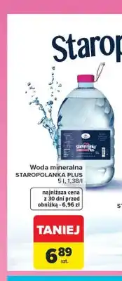 Carrefour Woda mineralna Staropolanka Plus oferta