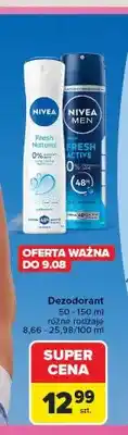 Carrefour Dezodorant Nivea Fresh Natural oferta
