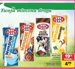 Carrefour Mleko UHT smakowe Wypasione smak ciasteczko oferta