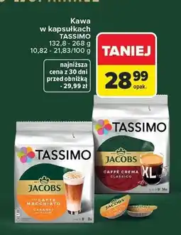 Carrefour Kawa w kapsułkach Tassimo Jacobs Latte Macchiato Caramel oferta