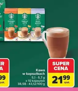 Carrefour Kawa w kapsułkach Starbucks Caramel Latte oferta