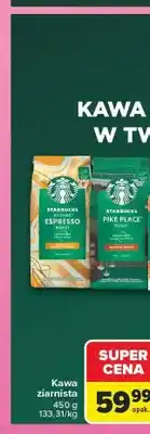 Carrefour Kawa ziarnista Starbucks Blonde Espresso Roast oferta
