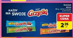 Carrefour Wafelek Grześki Mega kakaowy oferta