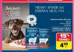 Carrefour Karma mokra dla psa Butcher's Kawałki w galaretce jagnięcina z nerkami oferta