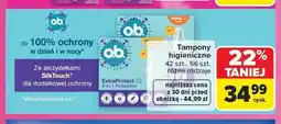 Carrefour Tampony higieniczne o.b. ExtraProtect oferta